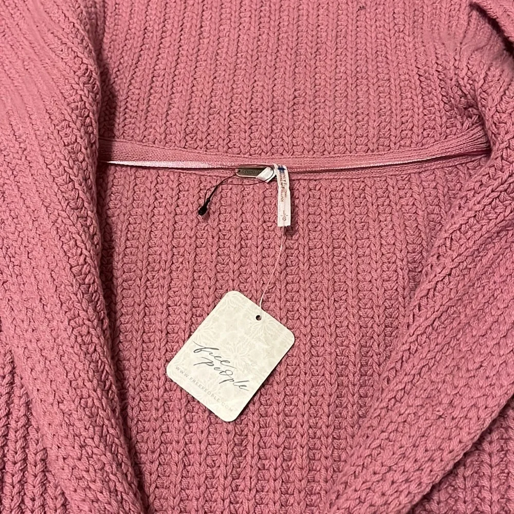 NWT Free People Swim Too Deep Cardi Size XS, S, M, or L Smoked Pink